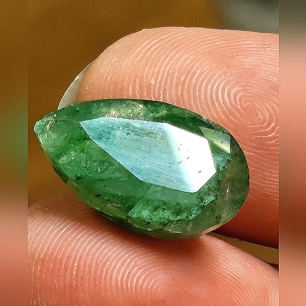 11.50ctw Stunning Colombian Emerald Loose Gemstone Pear Cut Crystal
